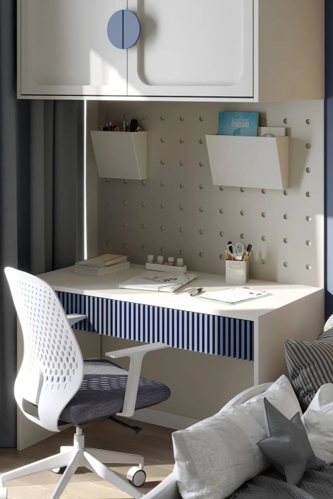 Детская комната должна быть не просто красивой, а функциональной и адаптивной — меняться вместе с ребёнком, подстраиваясь под его возраст и интересы.  Детская комната должна быть не просто красивой, а функциональной и адаптивной — меняться вместе с ребёнком, подстраиваясь под его возраст и интересы.