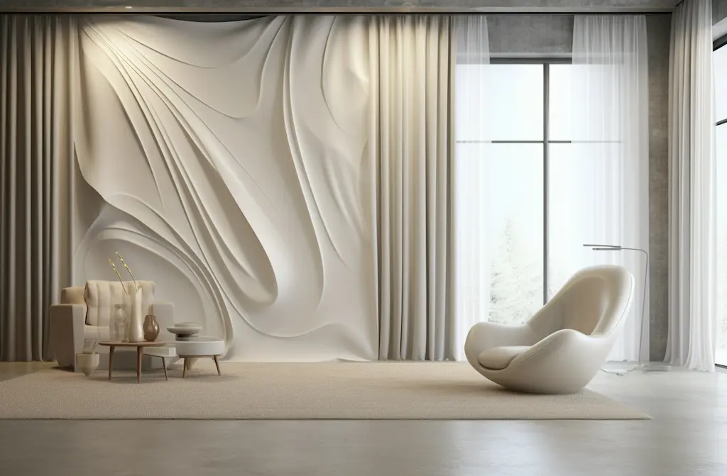 Elegant Simplicity_ A Modern, Minimalist Interior with Organic Shapes.webp