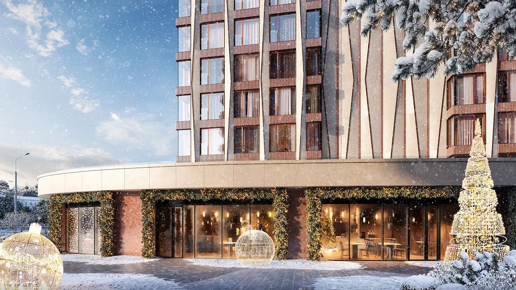 Лужнецкая набережная вдоль строящегося МФК Luzhniki Collection станет новым общественным пространством с развитыми рекреационной, гастрономической и ритейл функциями. 