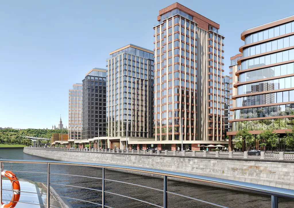 Строительство офисного центра в составе многофункционального комплекса на Лужнецкой набережной вышло на надземный уровень Строительство офисного центра в составе многофункционального комплекса на Лужнецкой набережной вышло на надземный уровень