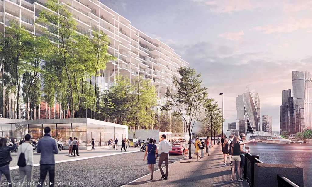 Набережная Тараса Шевченко. Визуализация: HERZOG & DE MEURON